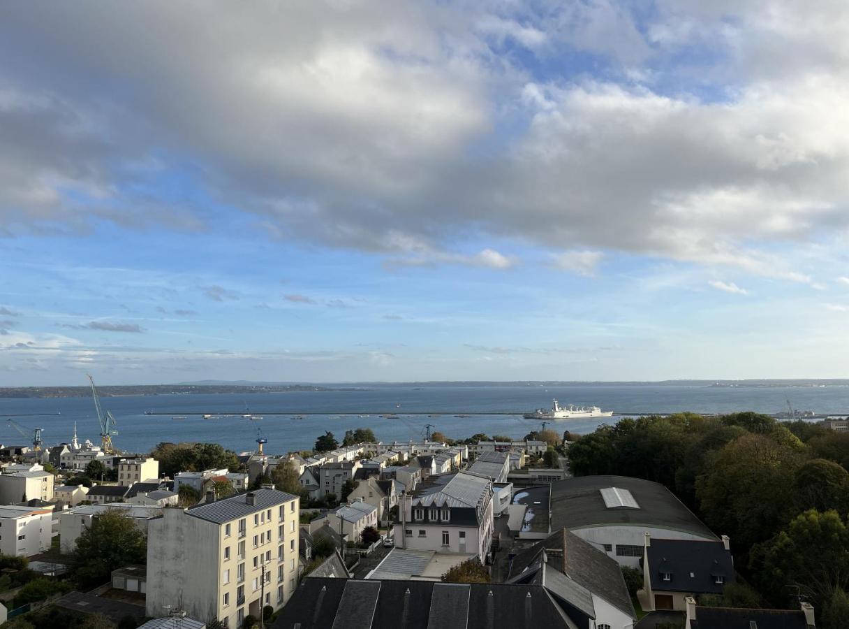 Nouveau! Appartement Vue Mer 180° Et Place Parking Brest Exterior photo