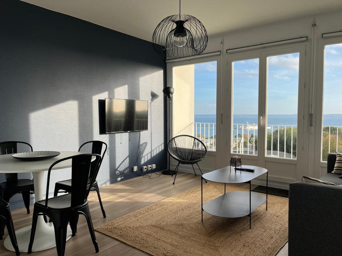 Nouveau! Appartement Vue Mer 180° Et Place Parking Brest Exterior photo