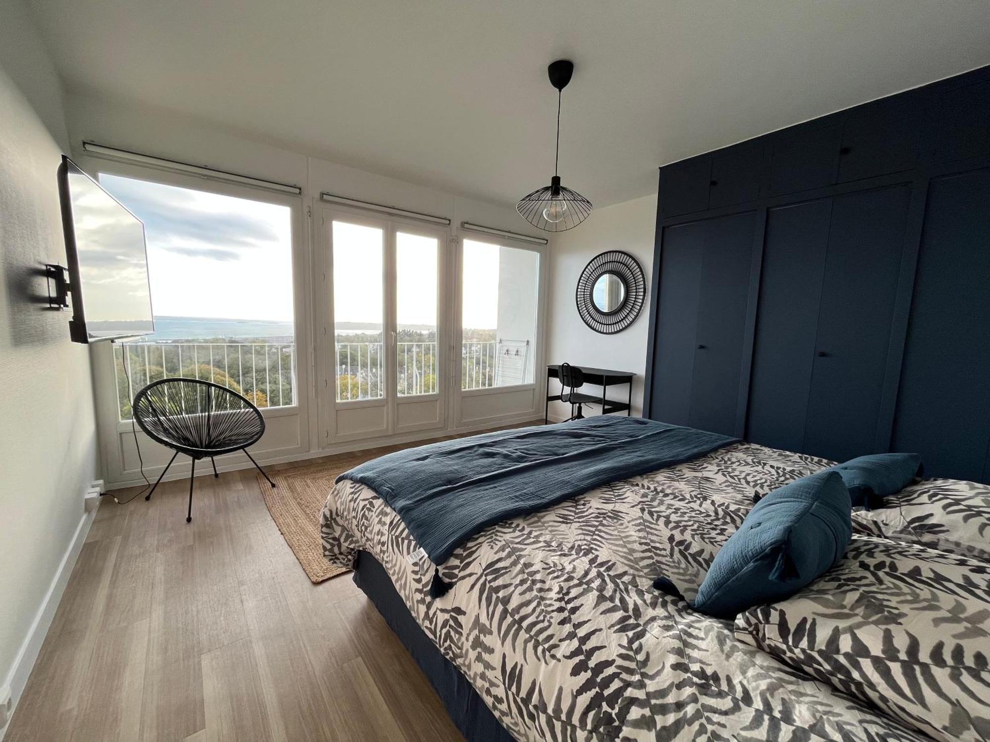 Nouveau! Appartement Vue Mer 180° Et Place Parking Brest Exterior photo